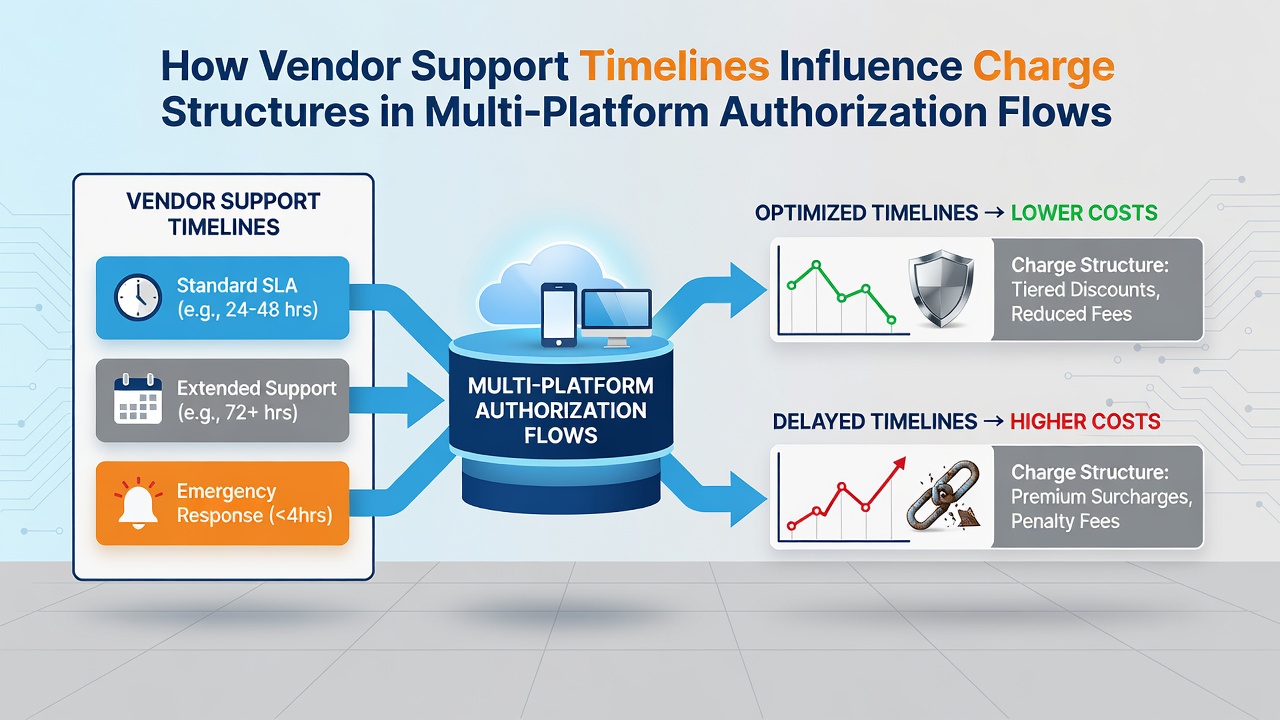 Chart illustrating rising charge structures as vendor support periods near their conclusion in multi-platform setups